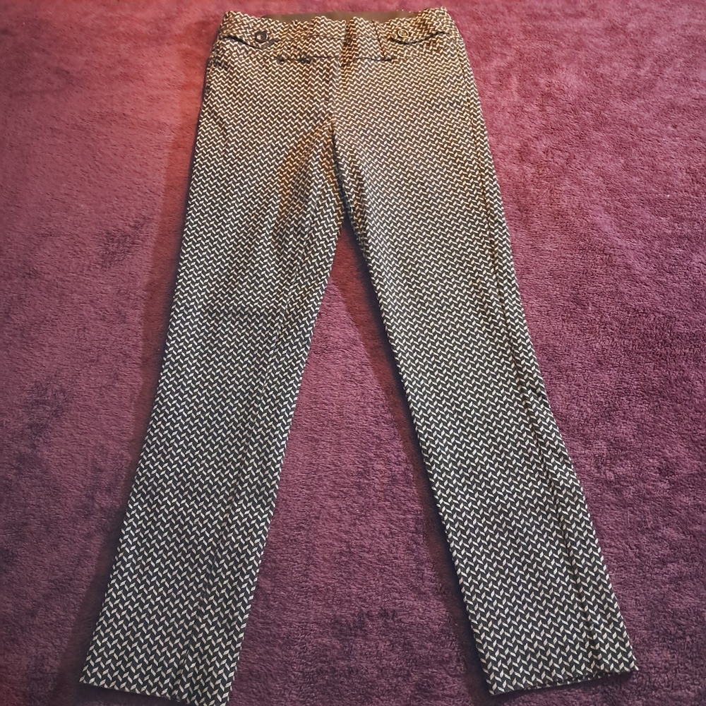 Candie's Houndstooth Trousers with Faux Buttons
